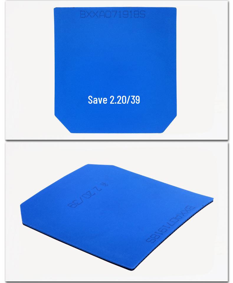 Double Happiness Hurricane 3 Provinční Sada Potahů na Stolní Tenis s Modrou Houbou