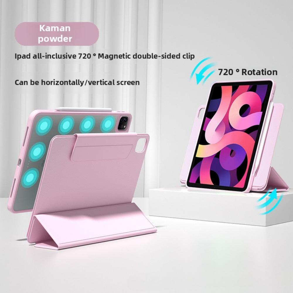 Magnetic Detachable Rotating Clear Case for 2025 iPad Air 7 11 Pro 10.9 Inch Tablet Protective Cover