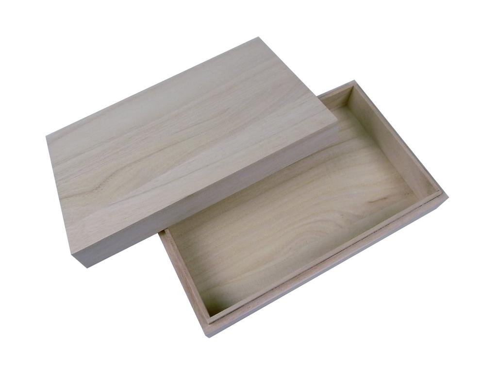 Dřevo paulovnie dárek malá velikost pro uložení japonské krabičky, (ideální položky)