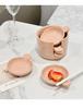 Ceramic Cream-Style Dipping Dish for Seasonings and Sauces