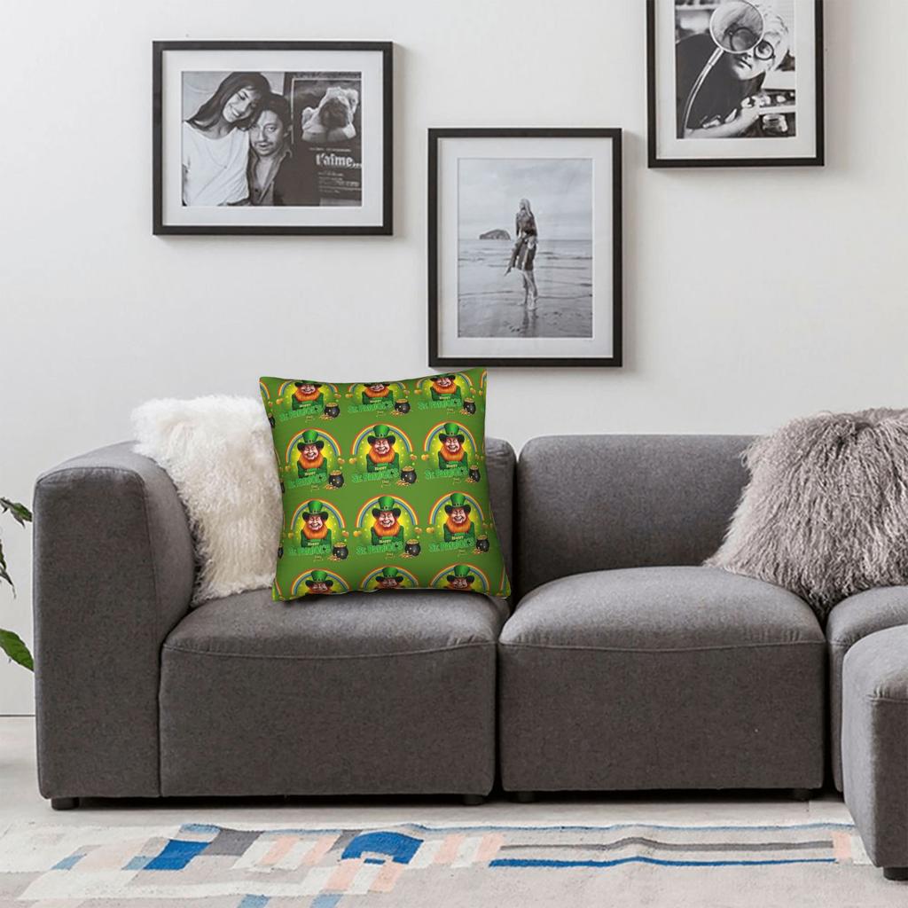 St Patricks Day (4) Pillow Case Comfy Pillow Cover Cute Funny Pillowcases For Living Room Bed Chair