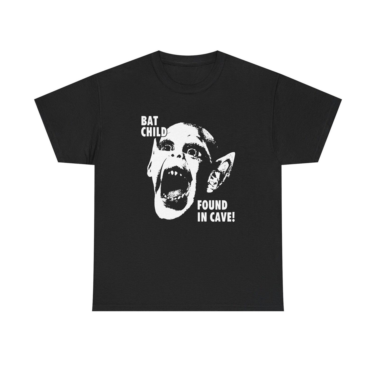 Bat Boy Bat Child Found In Cave Shirt, Weekly World News Tabloid Tee, Vintage Bat Boy Graphic Shirt, Retro Weird News Tee 140