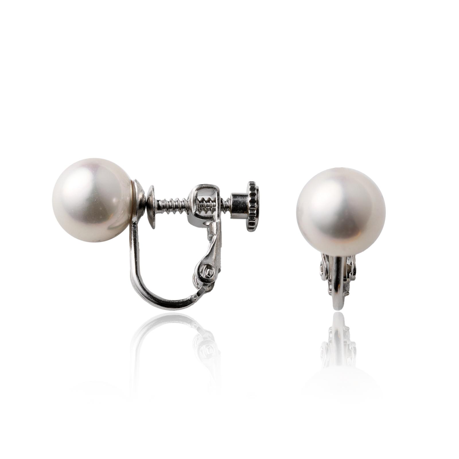 

Japanese Artificial Pearl Earrings 6mm White ALE01-6mm
