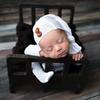 Newborn Photography Clothing Baby Soft Houndstooth Knitted Long Tail Hat Jumpsuit Set, Interesting and Beautiful