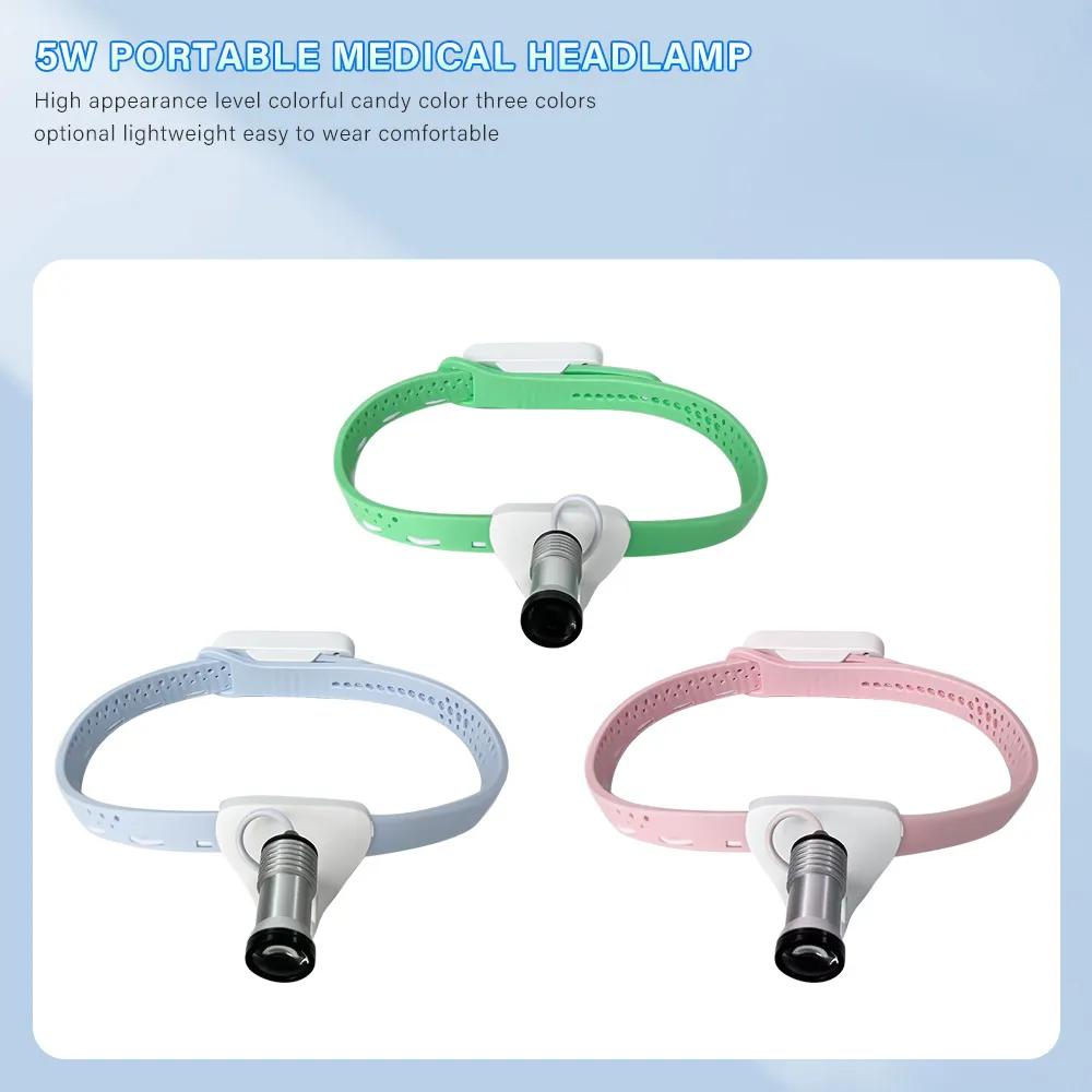 Wireless 5w headlamp, brightness adjustable