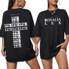 Rosalia Lux Tour Tshirt Loose Casual Fashion Shirt Pure Cotton Couple Streetwear Shirt Oversized T Shirt Y2k Clothes