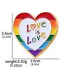 LGBT Pride Rainbow Heart Enamel Pins Brooch LOVE IS LOVE Homosexuality Badge Brooch Clothes Bag Accessories Jewelry Gifts