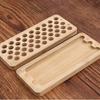 Wood Rectangle Palette Painting Box Empty Box Portable Mini Watercolor Paint Box with Magnetic Lids Handmade