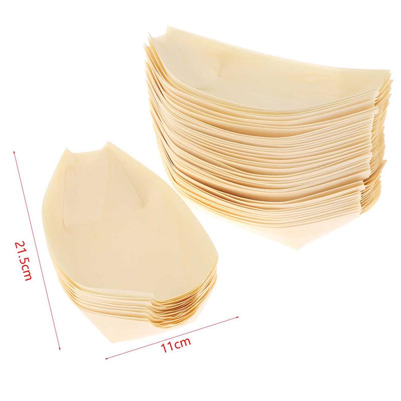 Hjem Fest Bryllupsutstyr Sushi Salat Dessertskål Furuved serveringsbolle