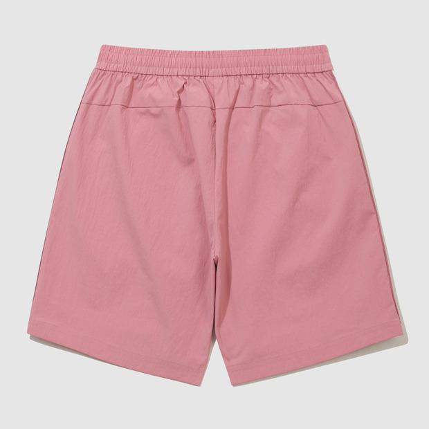 LECOQ Unisex Sunday Stretch Taslan Loose Fit Half-Length Shorts - Pink (Qq323Lhp81)