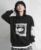 Deumakeu Square Graphic Sweatshirt Black