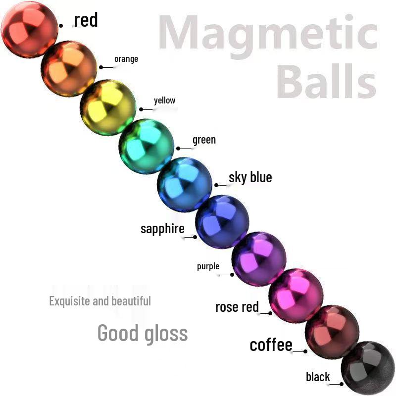 Educational Baroque Magnetic Beads - Multicolor Neodymium Iron Boron Magic Ball Toy