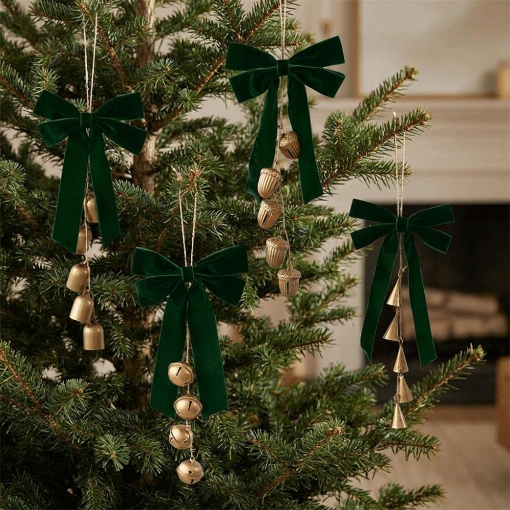 Multi‑Color Christmas Bell Pendant Christmas Tree Hanging Bells Holiday Window Decor