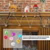 36Pcs Eco Friendly Colorful Cross Bells For Christmas Tree Decorations DIY Crafts With Durable Vacuum Plating Finish