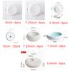 Pure White Ceramic Pleated Plate Restaurant Irregular Soup Plate Salad Plate Pasta Dessert Plates Cooking Specialty Tableware