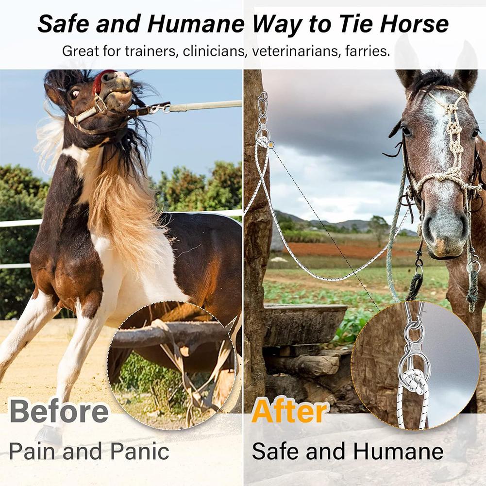 1 Set Heavy-Duty Horse Tie Ring Stainless Steel Horse Accessories Prevent Horses From Pulling Back