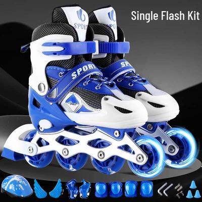 Patins à roulettes en ligne réglables pour enfants avec roues lumineuses pour garçons et filles