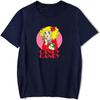 WJHYWDH Candy Candy New Anime T-Shirt Merch Casual Short Sleeved T Shirt Unisex Tee (Navy, 4X-Large)