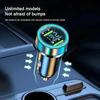 240W Car Charger Fast Charging 2 USB Ports Adapter for IPhone Samsung Xiaomi Quick Charging Chargers with Digital Display