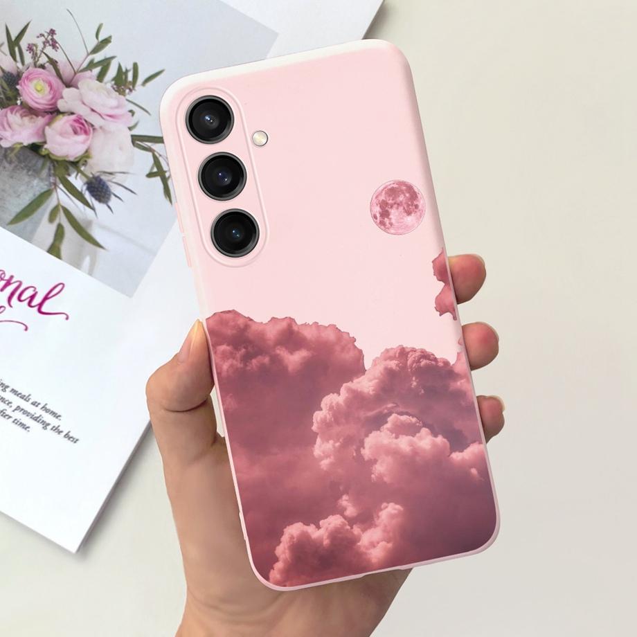 For Samsung Galaxy A15 4G Case Luxury Anti-knock Back Cover On Funda Samsung A15 A155F Capas Cool Style Cute Cartoon Print Cases