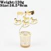 Love Wedding Candle Holders Snowflake Deer Fairy Rotating Candlestick Metal Tray Romantic Home Decoration Christmas Ornament