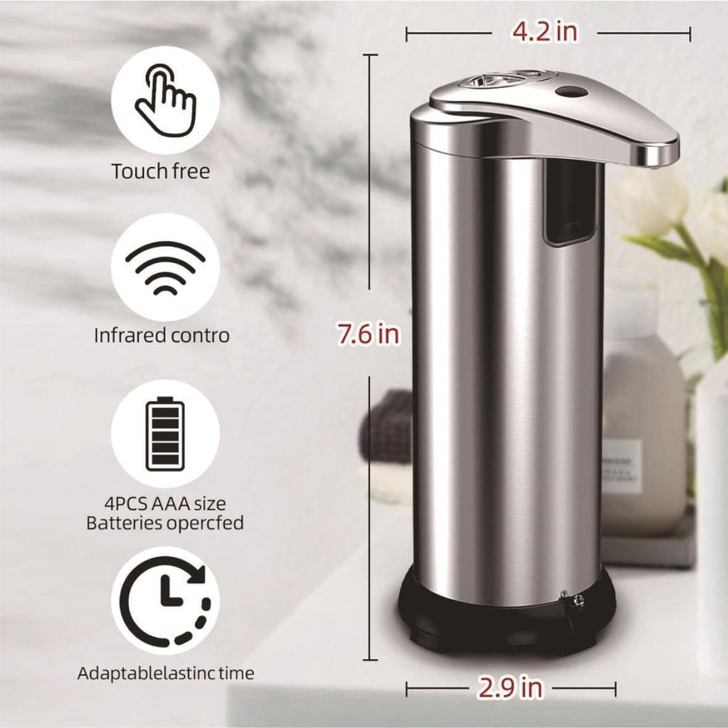 Distributore automatico di sapone a induzione in acciaio inossidabile 304 transfrontaliero