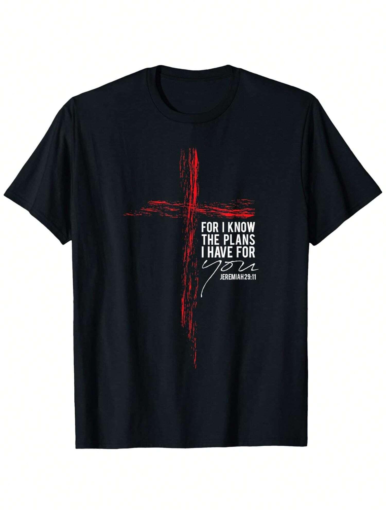 

New Pure Cotton Tshirt for Summer Mens and Womens Beach Travel Comfortable and Breathable 2025 Instagram 2K Bible Quotes 4XL