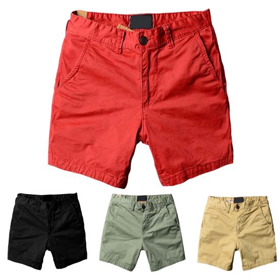 Taschen Reißverschluss Gerader Schnitt Mittlere Taille Herrenshorts Einfarbige Herren Sporthosen Streetwear