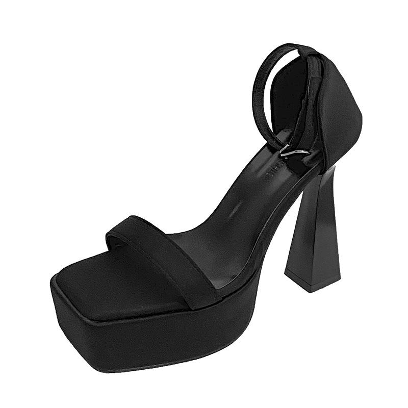 Super High Heel Sandals Stage Car Show Model Catwalk Shoes Summer New Waterproof Table Thick Heel Nightclub Sexy Sandals Women's Shoes