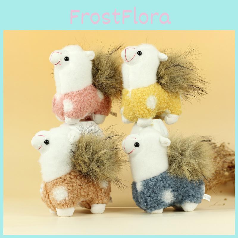 Adorable Plush Alpaca Stuffed Toy Keychain Cute Cartoon Animal Plushie For Gifts