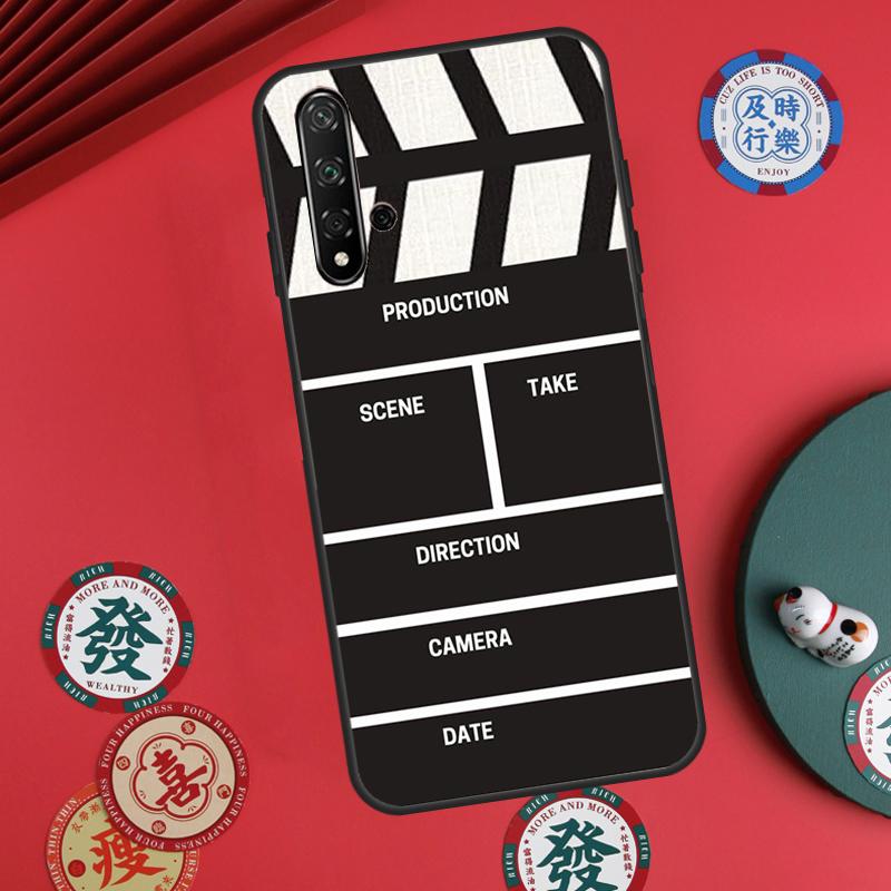 Clapper Board For Huawei Nova Y73 Y72 Y61 Y91 Y90 Y70 Y60 12s 12i 11i 8i 9 10 SE P60 Pro P30 P40 Lite Case