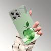 Luxury Green Crystal For Apple Pattern Glass Electroplated Case For iPhone 17 16 15 14 13 12 11 Pro Max Plus 16E 17Air Cover
