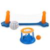 Inflatable Volleyball Set Pool Basketball Set for Summer Parties Family Events Carnivals Birthday
