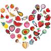 Fruit Embroidery Cloth Sticker Lollipop Patch Sticker Clothes Decoration Watermelon Embroidery Sticker Cartoon Grape Chapter Boy