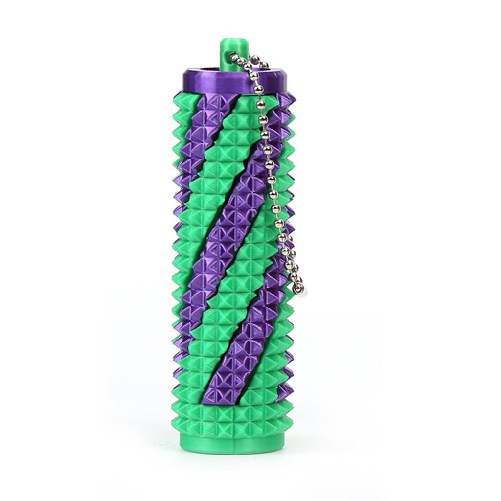 3D Printed Spiral Fingertip Decompression Massage Stick With Small Handle