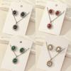 Fashion Suit Jewelry Temperament Sunflower Zircon Earrings Kate Sapphire Necklace