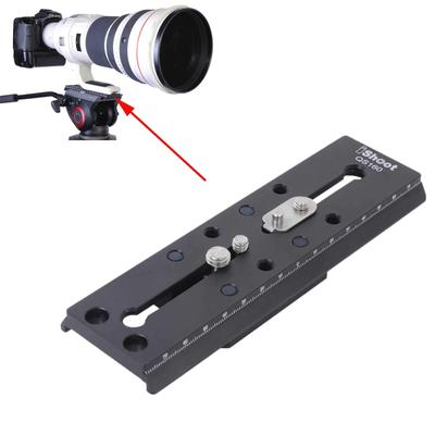 IShoot Placă de Eliberare Rapidă pentru Cameră Combinată Bază de Montare QR pentru Trepied și Capete Video Fluid Manfrotto Seria 500 700 Sachtler Seria FSB XL, serie,