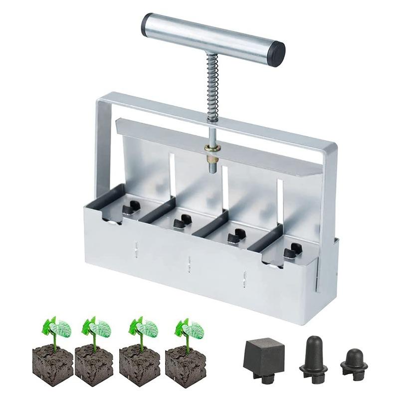 1SET Manual Block Maker, Handheld Nursery Soil Blocker Garden Tool Garden Tool