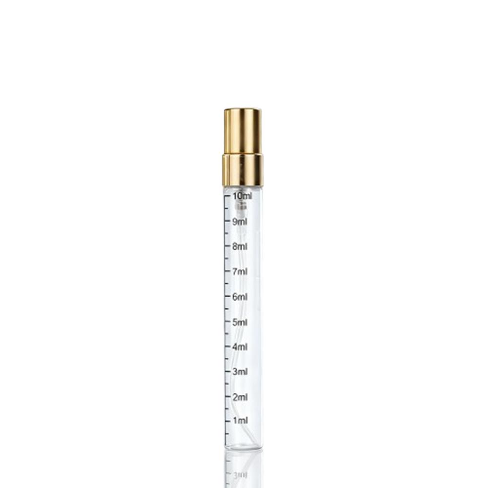 10pz 2ml 3ml 5ml 10ml Flacone in Vetro Graduato per Profumo Vuoto Trasparente Flaconi Spray Cosmetici Atomizzatore da Viaggio Ricaricabile Flaconcini Campione