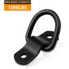 4 Pack D Rings Tie Down Anchors Heavy Duty Tie Down Hooks For Truck Bed Bracket Trailer Tie Downs D-Ring Anchor D Lashing Ring For Cargo Trailers