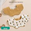 Korean Style 360° Waterproof Baby Bibs - Double-Sided Pure Cotton Gauze