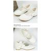 Girls' Princess Shoes White Leather Shoes Fashionable Elegant Dance Leather Shoes Graceful Princess Style Temperament Girls' Big Kids Leather Shoes