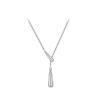 Silver Water Drop Clavicle Necklace Minimalist Luxury Fashion Jewelry For Women