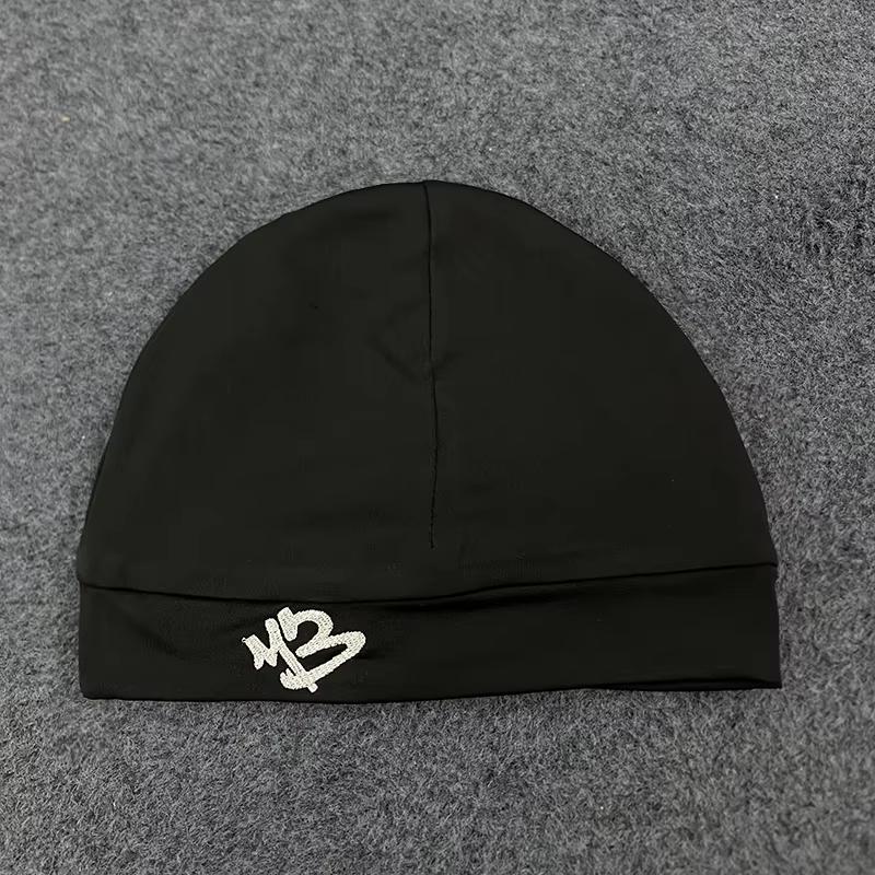 

Y2K хип-хоп ретро мода повседневная универсальная мужская и женская шапка-пуловер двойного слоя с вышивкой букв OneSize