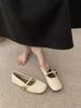 Soft-soled Mary Jane Shoes Round Head Shallow Mouth Summer New New Chinese Versatile One-word Strap Single Shoes Flat Women