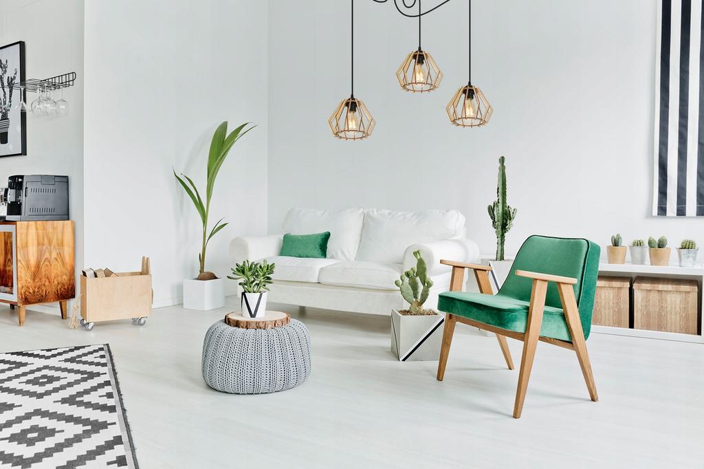 MODERN WOODEN LED CEILING HANGING LAMP