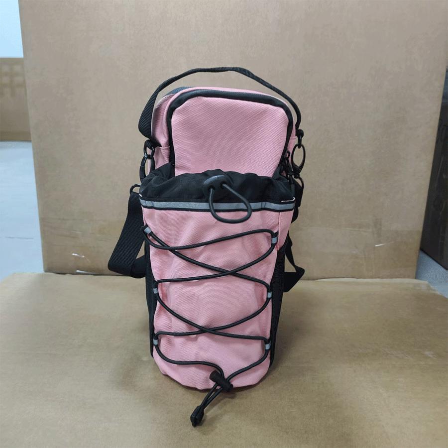 Strong Magnetic Fitness Water Bottle & Storage Crossbody Bag - Large Capacity for Gym Essentials