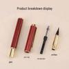 Sandalwood Brush Pen: Portable Calligraphy Soft Tip, Regular Script Ink Cartridge, Engravable Pen