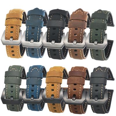 Lederarmbänder für Panerai Uhr Zubehör Herrenarmband 20mm 22mm 24mm Uhrenarmbänder Rindsleder Ersatzarmband