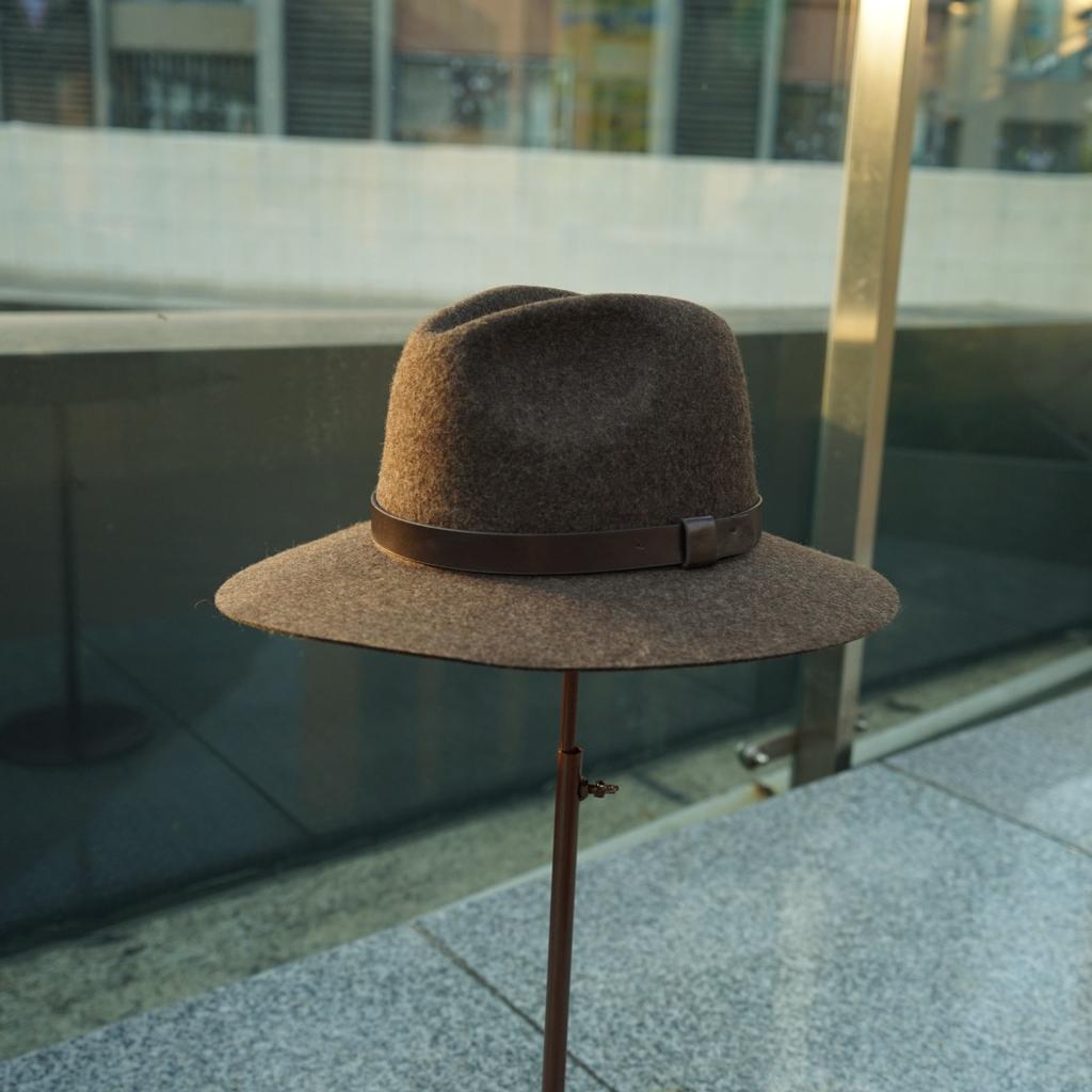 Korean Versatile Brown Mocha Belt Wide Brim Woolen Jazz Top Hat For Men And Women Autumn And Winter British Retro Felt